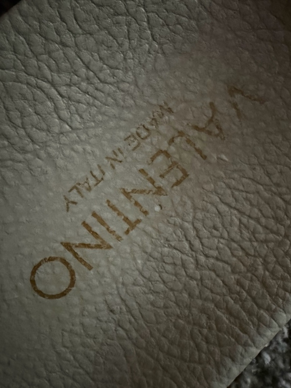 🔥 Valentino Authentic White Logo Pattern Slide Sandals - Picture 2 of 5